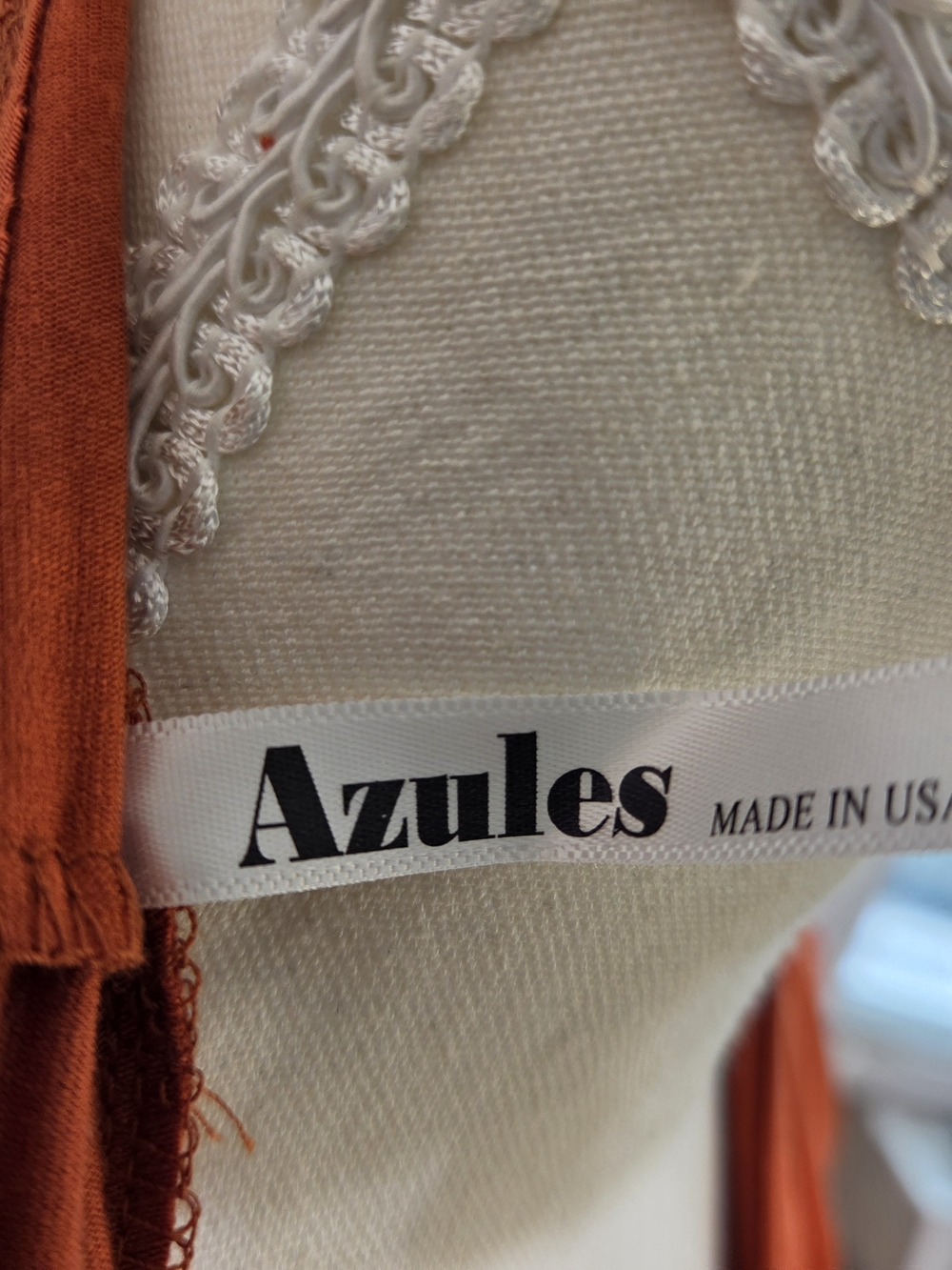 Azules Rust Open-Front Long Cardigan - Picture 3 of 3